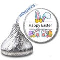 108 Hershey Kiss Labels, Happy Easter Candy Labels, Easter Bunny Candy Favors, Kiss Easter Candy Stickers, Easter Favors
