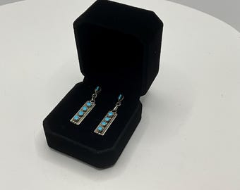 Vintage Turquoise Earrings On Post