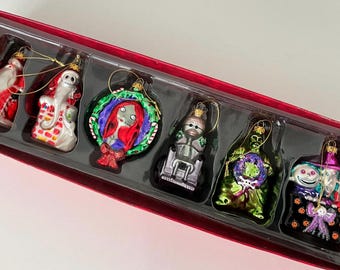 Adornos de vidrio soplado de Pesadilla antes de Navidad
