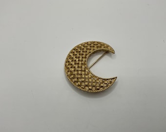 Trifari Cresent Moon Brooch