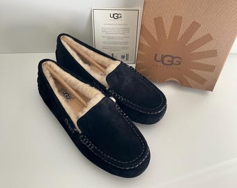 Ugg Ansley Black Vintage Slippers