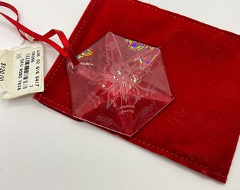 Baccarat 2005 UNICEF Snowflake Ornament