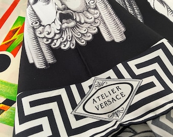 Gianni Versace Silk Atelier Opera Scarf