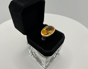 John Hardy Padi Oval Citrine Signature Ring
