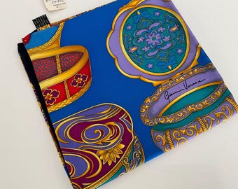 Versace Vintage Japanese Jewelry Box Silk Scarf