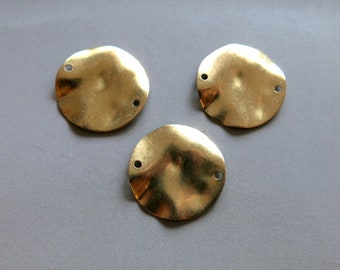 Face Charm,Earrings Findings 43mm x 23mm F1143 20pcs Raw Brass Pendants