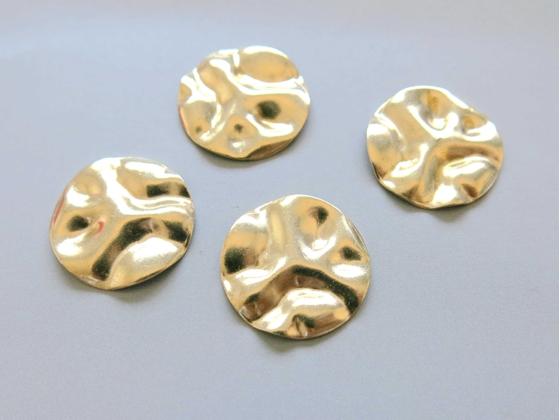 30pcs Raw Brass Round Blank F1342 Earrings Findings 20mm Stamping Tag