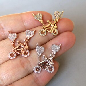 CZ Micro Pave Pendants, Cubic Zirconia Connectors - CZ170