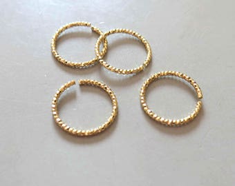50 anelli rotondi in ottone grezzo, connettore circolare, accessori 18 mm - F645
