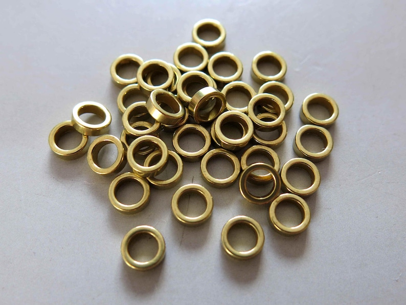 200pcs Raw Brass Round Ring 6mm F805 Etsy