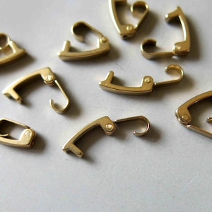 30pcs Raw Brass Bracelet clasps, Findings 10mm  - F510