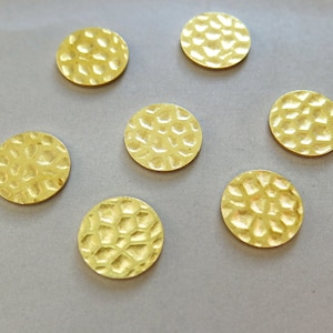 100pcs Raw Brass Round blank,Stamping Tag,Coins Charms 12mm - F1026