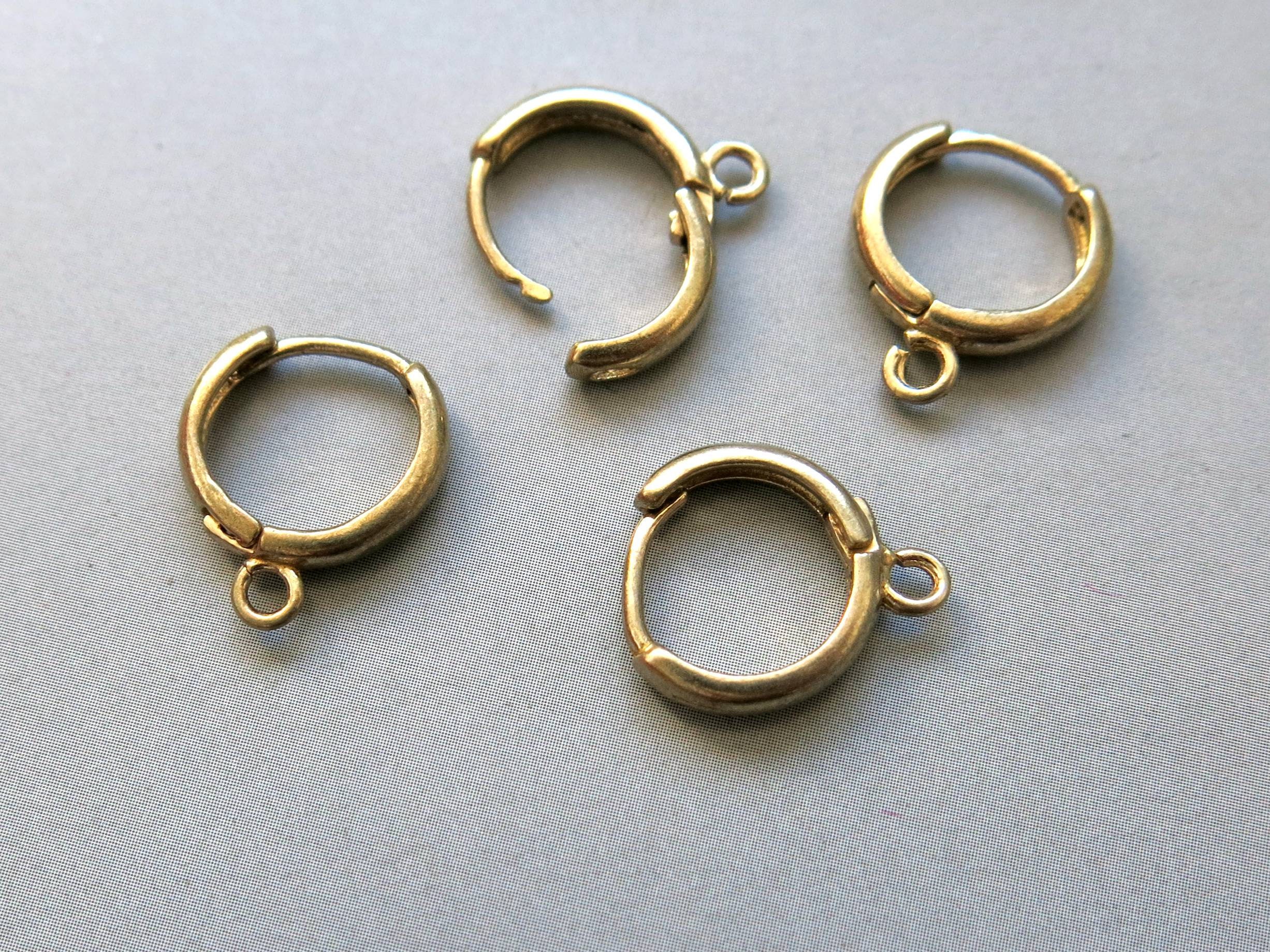 20pcs Raw Brass Earring Clasp Earring Hooks Findings 12mm Etsy