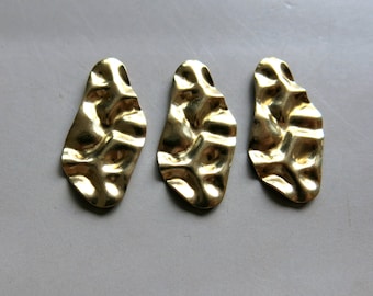 20pcs Raw Brass Blank ,Stamping Tag, Earrings Findings 31mmx14mm - F977