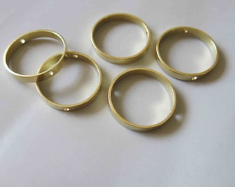 20pcs Raw Brass Round Connectors Rings,Pendants  26mm - F452