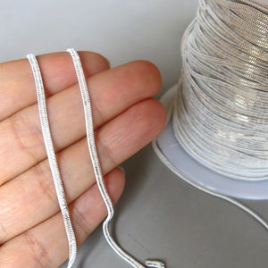 10 meters - 33 feet Gold White Brass Snake Chain,Necklace chain 2mm - F861