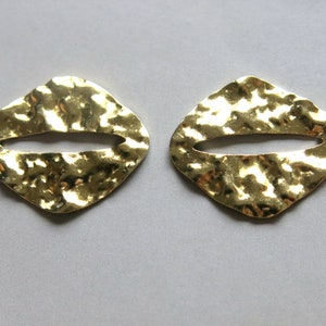 20pcs Raw Brass Rhombus Charms, Findings 30mm x 24mm - F1383