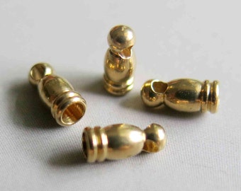 100pcs Raw Brass Cap For Tassel, Findings 7mm x 3mm - F135
