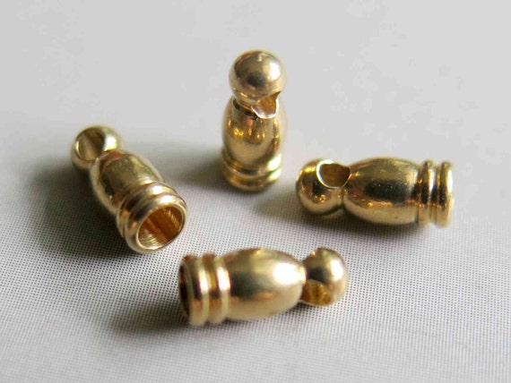 Lot de 4 Glans/Pompons de Rideaux en Bronze Différents
