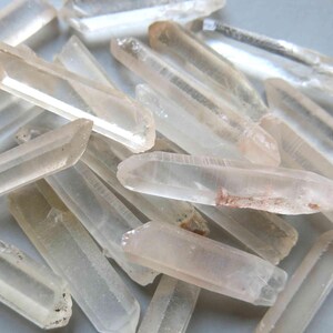 10pcs Natural Quartz Point Raw Rough Mineral Beads