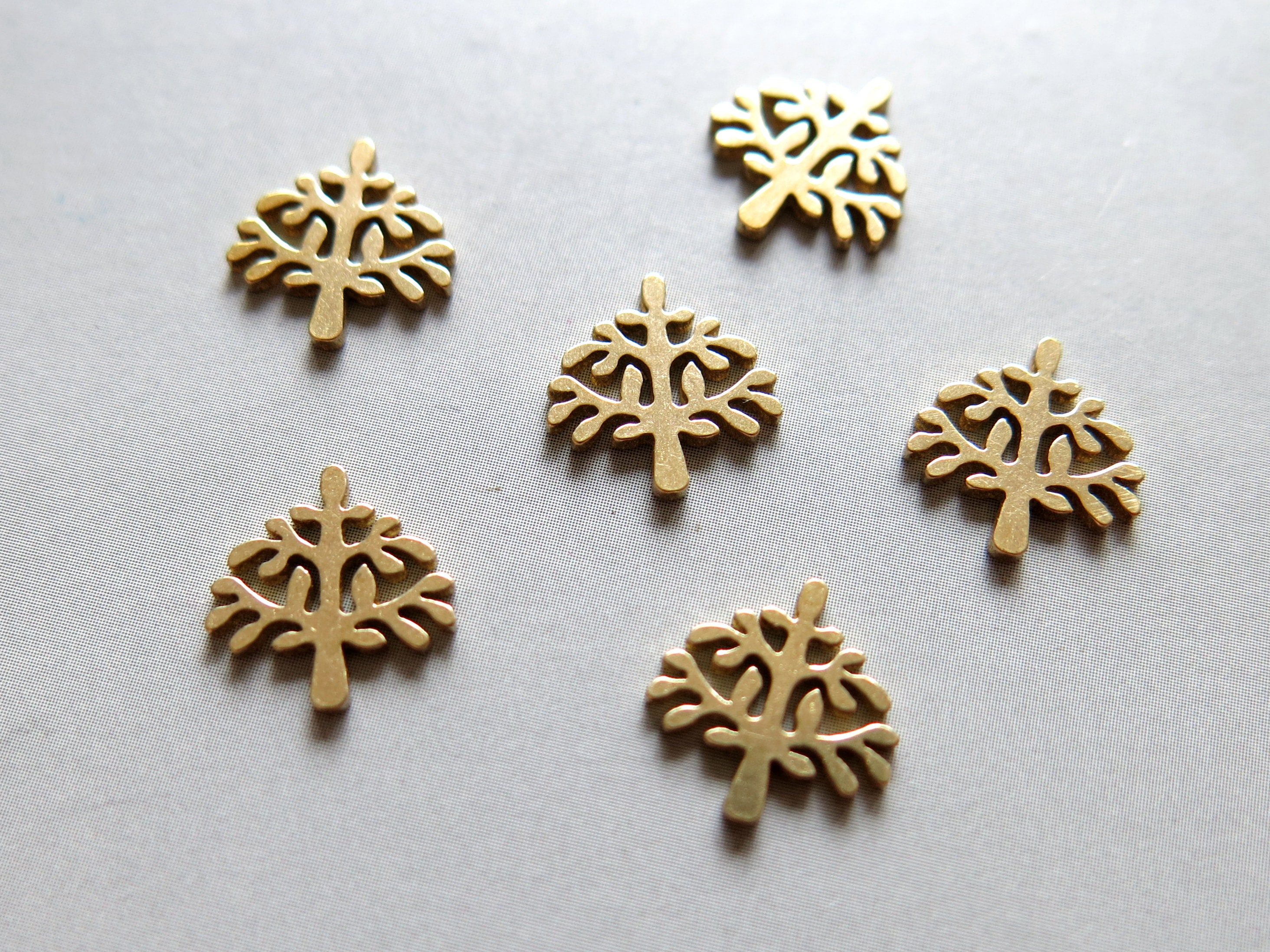 20pcs Raw Messing Bäume Charms 10.5mmx10mm F1190 - Etsy.de