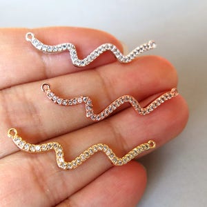 CZ Micro Pave Pendants, Cubic Zirconia Connectors - CZ160
