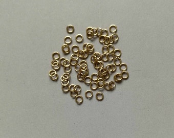 30Grams Raw Brass Round Jump Ring , Findings 3mm x 0.5mm - F255