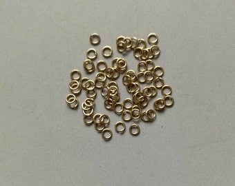 30Grams Raw Brass Round Jump Ring ,Jewelry Making Findings 3mm x 0.5mm - F255
