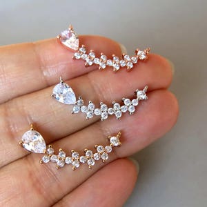 CZ Micro Pave Pendants, Cubic Zirconia Connectors - CZ162