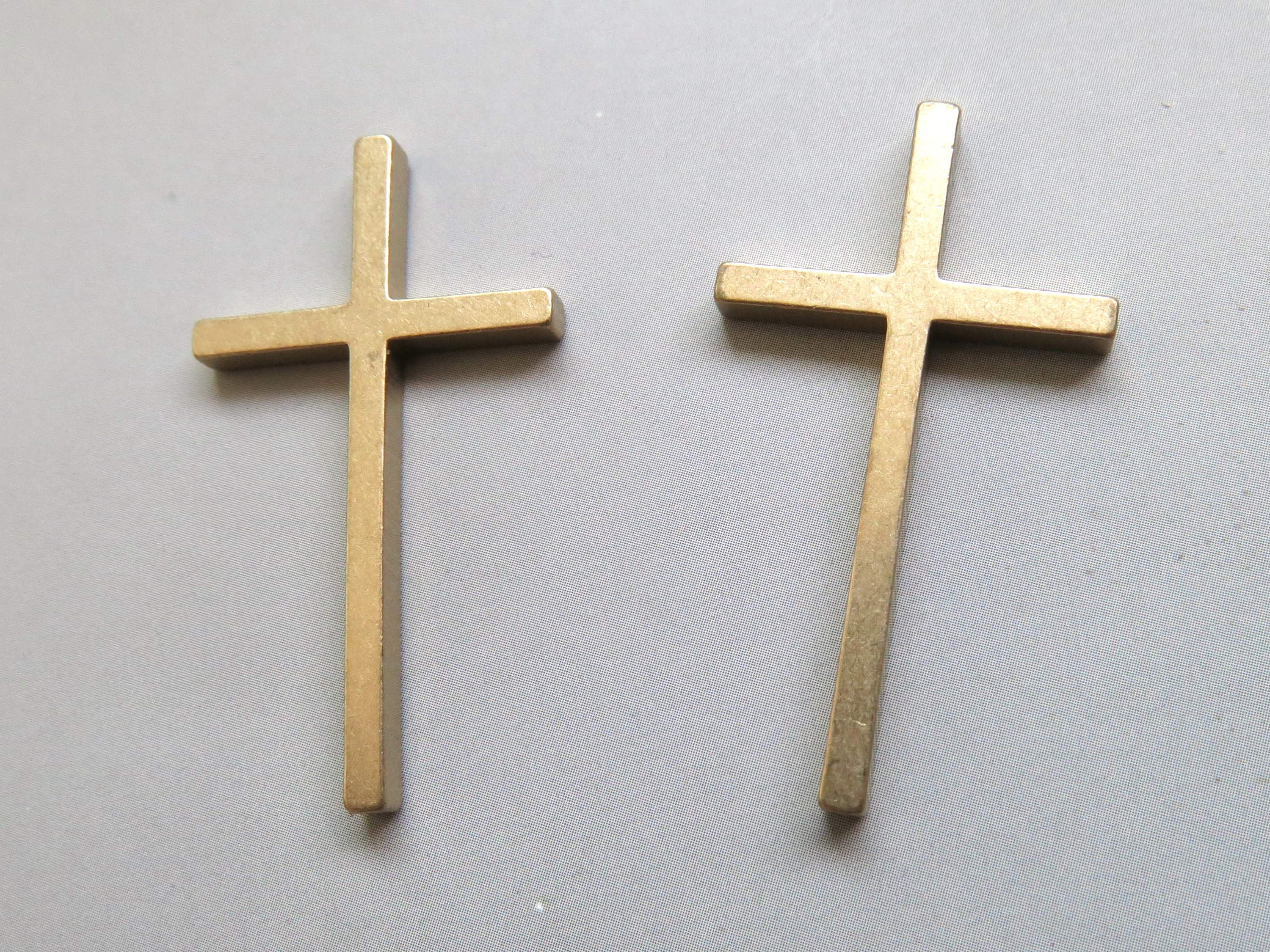 20pcs Raw Brass Crossno holes 39mmx22mm F1883 Etsy