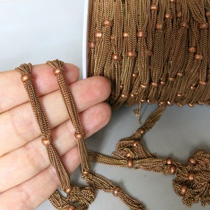 5 meters - 16.5 feet Red Copper Coated Over Iron Cable Link Chain, Infinity Necklace 5mm - F934