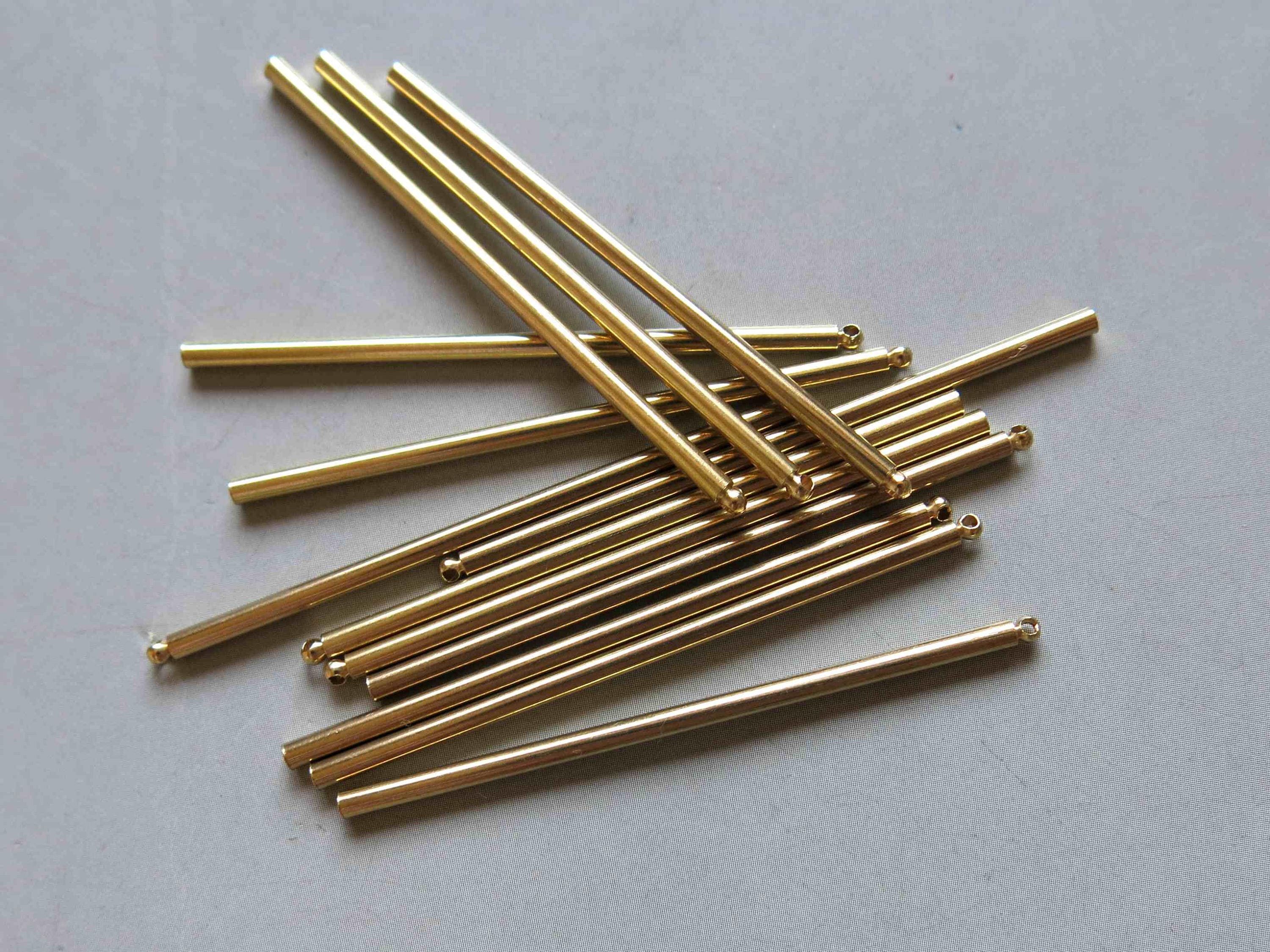50pcs Raw Brass Bars Pendant solid brass bar 60mmx2mm F1334 Etsy