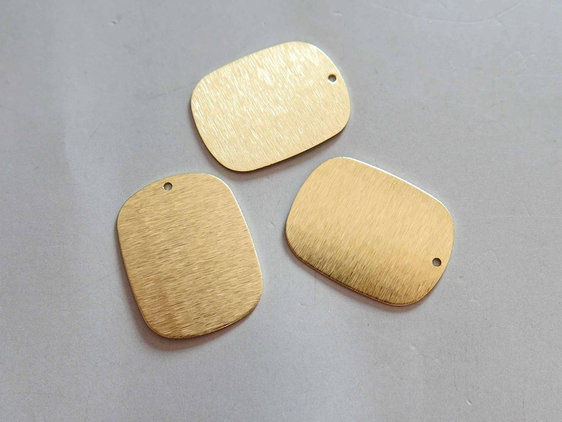 Pendants Findings 27mmx20mm F612 20pcs Raw Brass Blank Charms,Stamping Tag