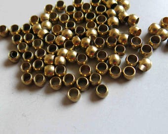 200pcs Raw Brass Barrel Shape Beads Spacer Beads 4mmx3mm - F343