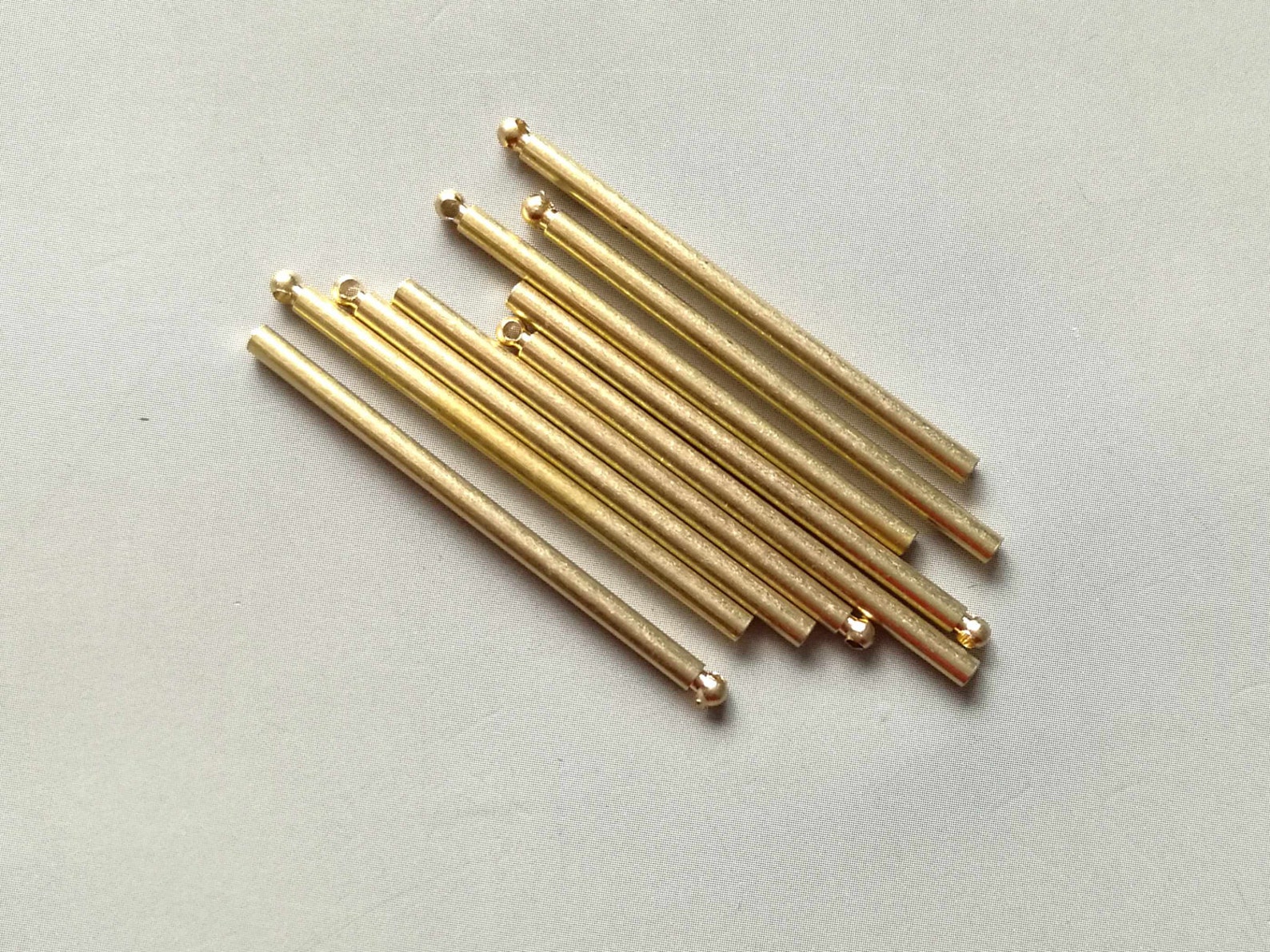 50pcs Raw Brass Bars Pendant Solid Brass Bar 30mmx2mm F285 Etsy
