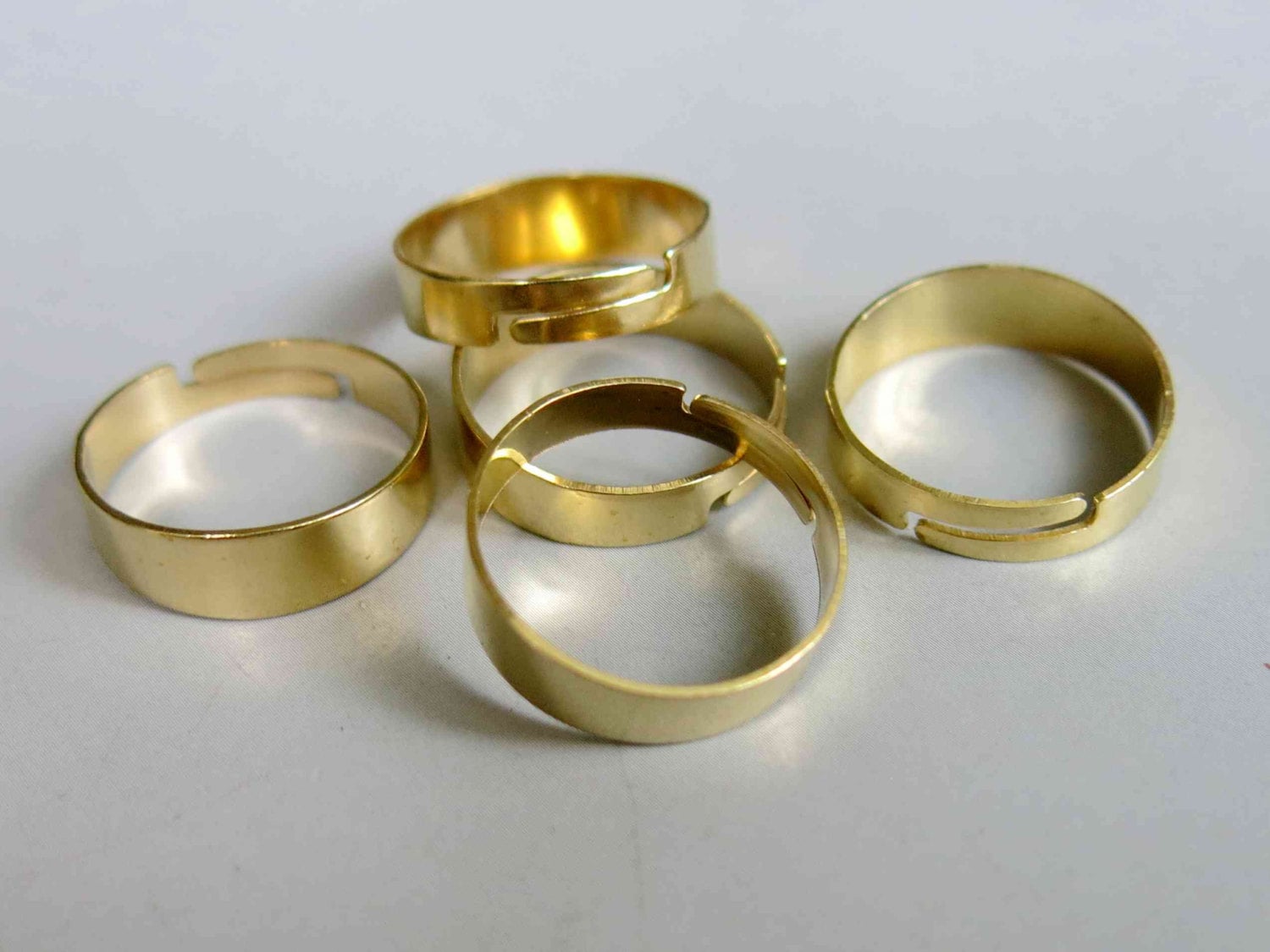 50pcs Raw Brass Ring Ring Findings 19mm F163 Etsy