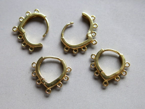 Buy 10pcs Raw Brass Earring Clasp, Earring Hooks Findings 17mm