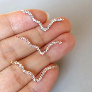 CZ Micro Pave Pendants, Cubic Zirconia Connectors - CZ165
