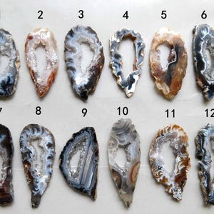 Natürliche Druzy Achat Geode Scheiben C5500