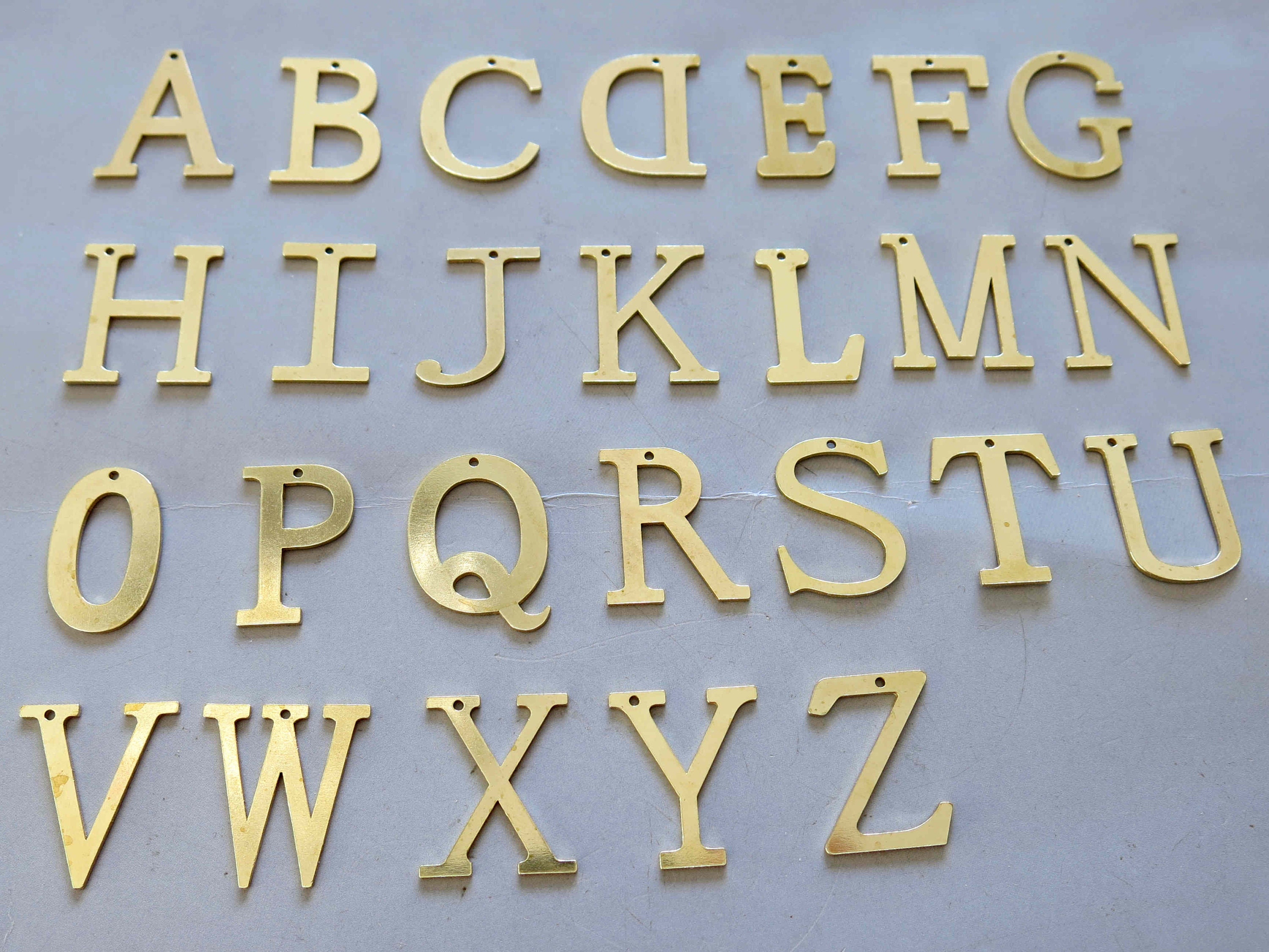 1.5 Inch Metal Letters and Numbers One and One Half Inch High Aluminum  Letter/number Listing for ONE Letter/number NOT the Entire Alphabet. 