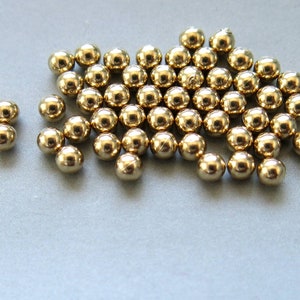 30pcs Raw Brass Round Beads Spacer no holes Beads 8mm - F2122
