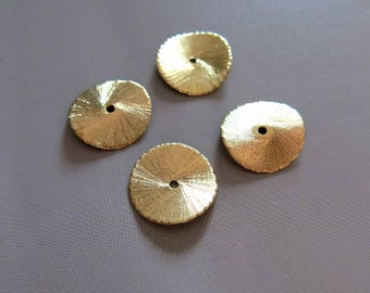 20pcs Raw Brass Round Charms,Pendants Findings 20mm - F613