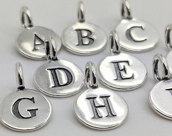 Engraved Letter Charms A-Z