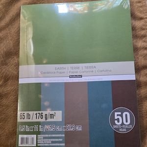 8 1/2 x 11 Recollections Cardstock - Odcienie Ziemi