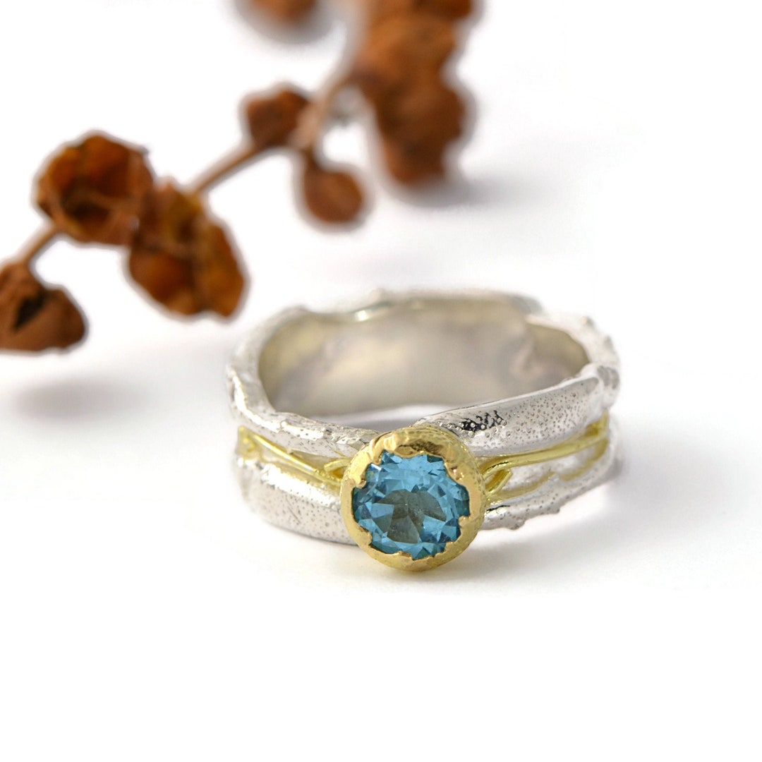 Anello con pietre preziose personalizzato, anello nuziale scolpito