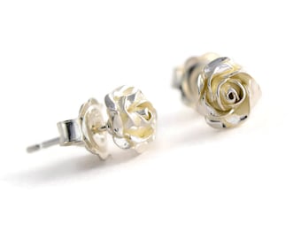 SILVER925 ROSE STUD EARRINGS /シルバー/ピアス 楽天市場】【片耳用】シルバー925 メンズ ピアス 薔薇 ローズ