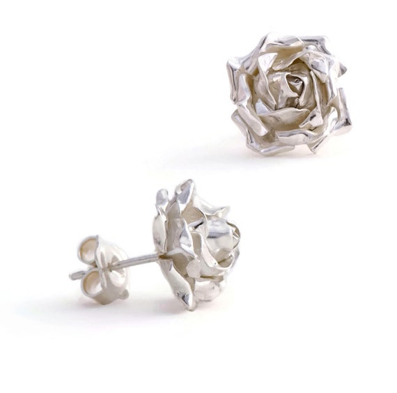 Silver Rose Earrings, Rose Stud Earrings, Flower Stud Earrings, Handmade Jewelry, Sterling Silver Jewelry, Graduation Gift, Prom Jewelry - Etsy UK Silver Rose Earrings, Rose Stud Earrings, Flower Stud Earrings, Handmade Jewelry, Sterling Silver Jewelry, Graduation Gift, Prom Jewelry - Etsy UK