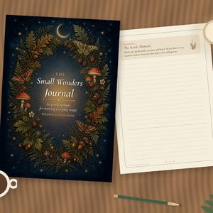 Small Wonders 30-Day Journal, Mindfulness Prompts for Mums, Cottagecore Self Care (Digital Download) image 1