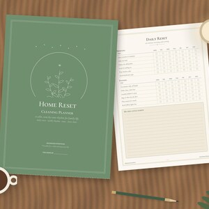 Home Reset Cleaning Planner, Zone-by-Zone Schedule, Family Chore Chart (PDF) image 1