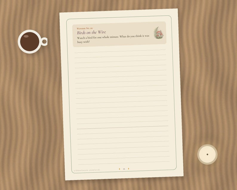 Small Wonders 30-Day Journal, Mindfulness Prompts for Mums, Cottagecore Self Care (Digital Download) image 8